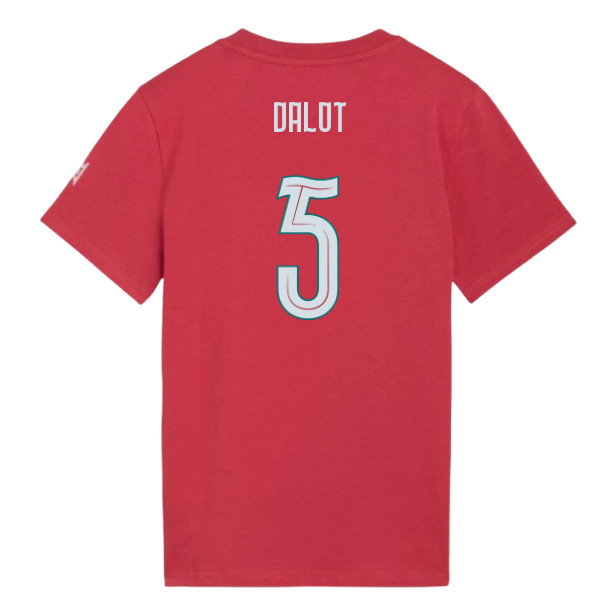 2026-2027 Portugal FtblCulture Tee (Red) - Kids (Dalot 5)