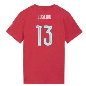 2026-2027 Portugal FtblCulture Tee (Red) - Kids (Eusebio 13)