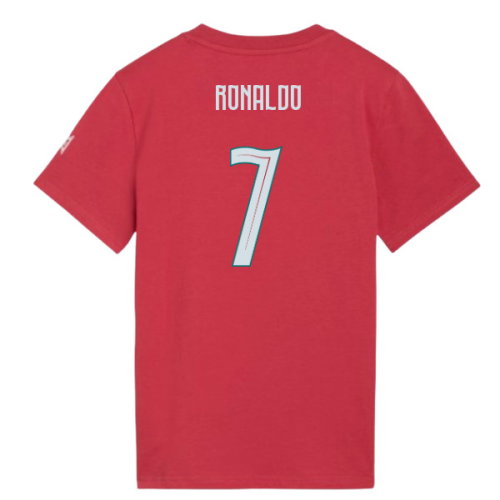 2026-2027 Portugal FtblCulture Tee (Red) - Kids (Ronaldo 7)