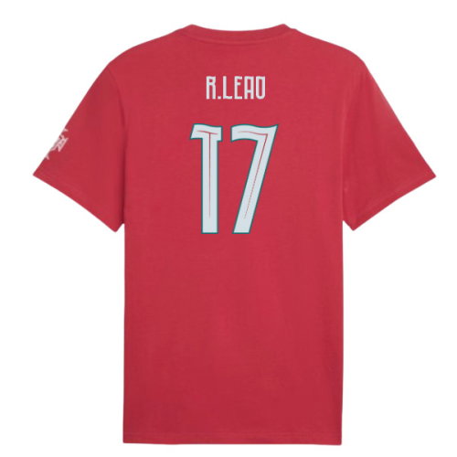 2026-2027 Portugal FtblCulture Tee (Red) (R.Leao 17)