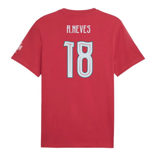 2026-2027 Portugal FtblCulture Tee (Red) (R.Neves 18)