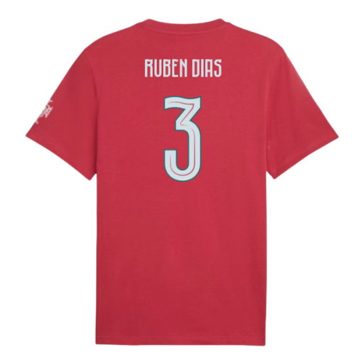 2026-2027 Portugal FtblCulture Tee (Red) (Ruben Dias 3)