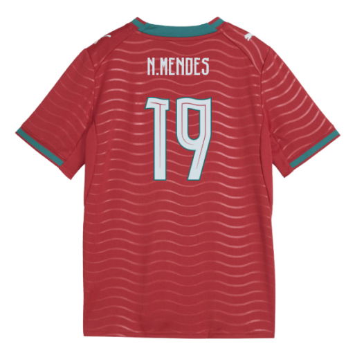 2026-2027 Portugal Home Shirt (Kids) (N.Mendes 19)