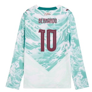 2026-2027 Portugal Long Sleeve Away Shirt (Kids) (Bernardo 10)
