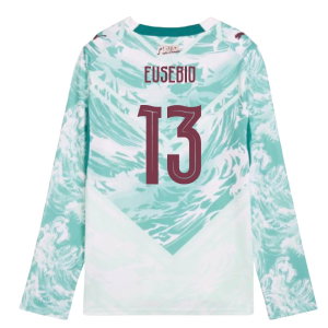 2026-2027 Portugal Long Sleeve Away Shirt (Kids) (Eusebio 13)