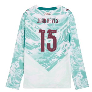 2026-2027 Portugal Long Sleeve Away Shirt (Kids) (Joao Neves 15)