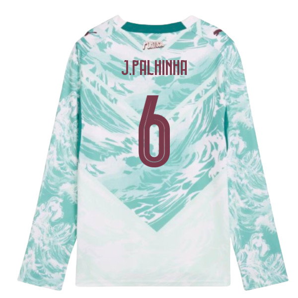 2026-2027 Portugal Long Sleeve Away Shirt (Kids) (J.Palhinha 6)