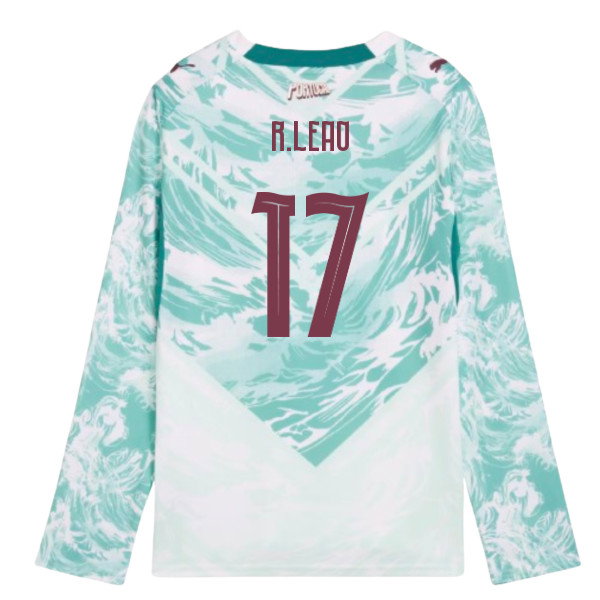 2026-2027 Portugal Long Sleeve Away Shirt (Kids) (R.Leao 17)