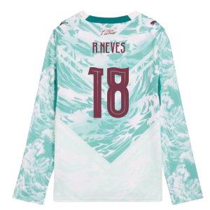 2026-2027 Portugal Long Sleeve Away Shirt (Kids) (R.Neves 18)
