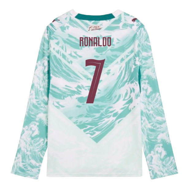 2026-2027 Portugal Long Sleeve Away Shirt (Kids) (Ronaldo 7)