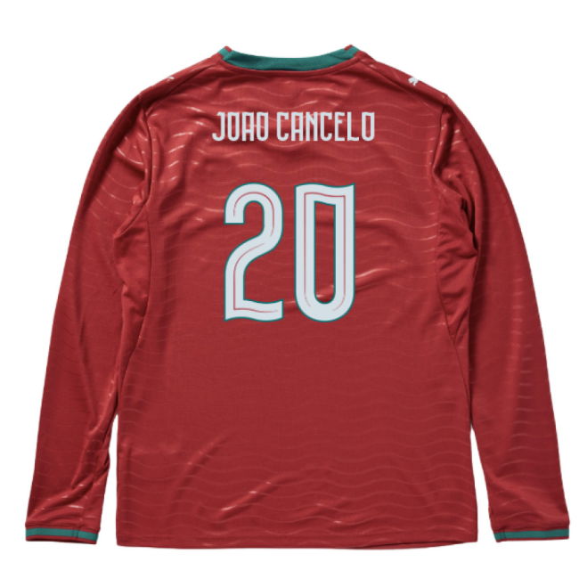 2026-2027 Portugal Long Sleeve Home Shirt (Joao Cancelo 20)
