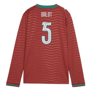2026-2027 Portugal Long Sleeve Home Shirt (Kids) (Dalot 5)