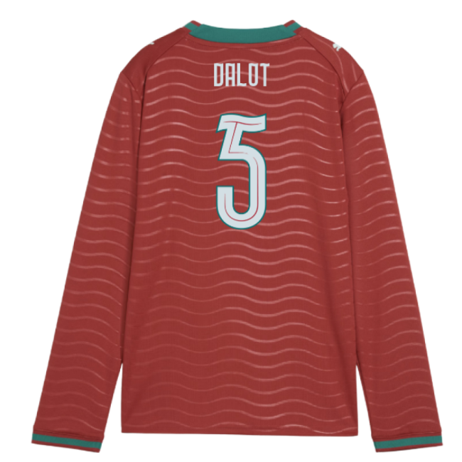 2026-2027 Portugal Long Sleeve Home Shirt (Kids) (Dalot 5)