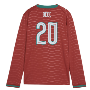 2026-2027 Portugal Long Sleeve Home Shirt (Kids) (Deco 20)