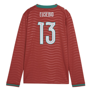 2026-2027 Portugal Long Sleeve Home Shirt (Kids) (Eusebio 13)
