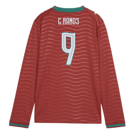 2026-2027 Portugal Long Sleeve Home Shirt (Kids) (G.Ramos 9) 2026-2027 Portugal Long Sleeve Home Shirt (Kids) (G.Ramos 9)