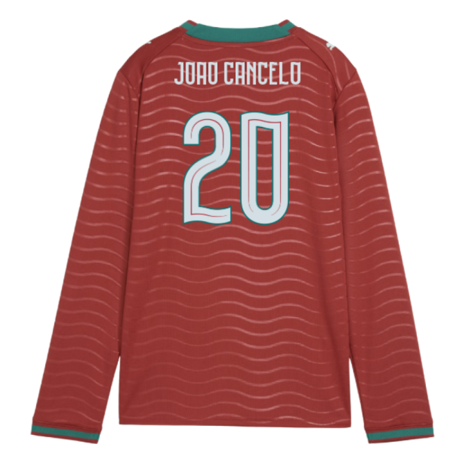 2026-2027 Portugal Long Sleeve Home Shirt (Kids) (Joao Cancelo 20)