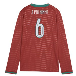 2026-2027 Portugal Long Sleeve Home Shirt (Kids) (J.Palhinha 6)