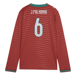 2026-2027 Portugal Long Sleeve Home Shirt (Kids) (J.Palhinha 6)