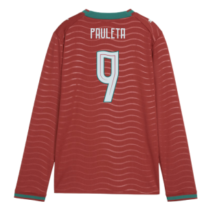 2026-2027 Portugal Long Sleeve Home Shirt (Kids) (Pauleta 9)