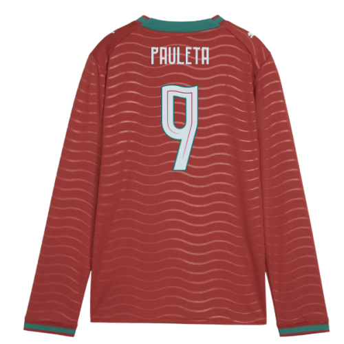 2026-2027 Portugal Long Sleeve Home Shirt (Kids) (Pauleta 9)