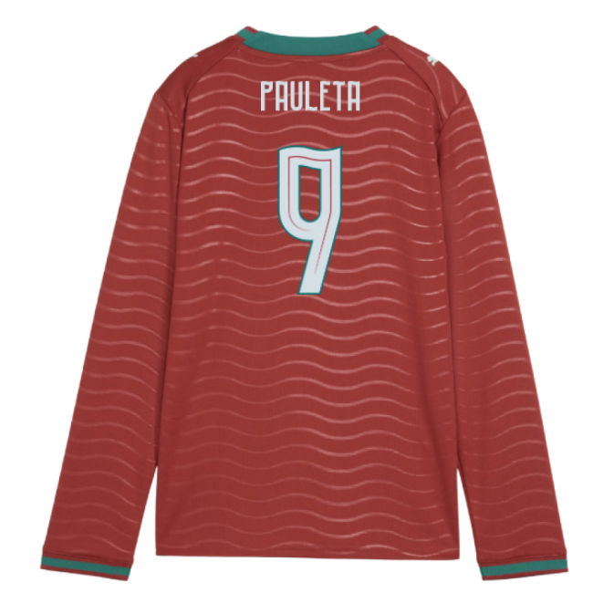 2026-2027 Portugal Long Sleeve Home Shirt (Kids) (Pauleta 9)