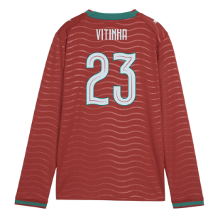 2026-2027 Portugal Long Sleeve Home Shirt (Kids) (Vitinha 23)
