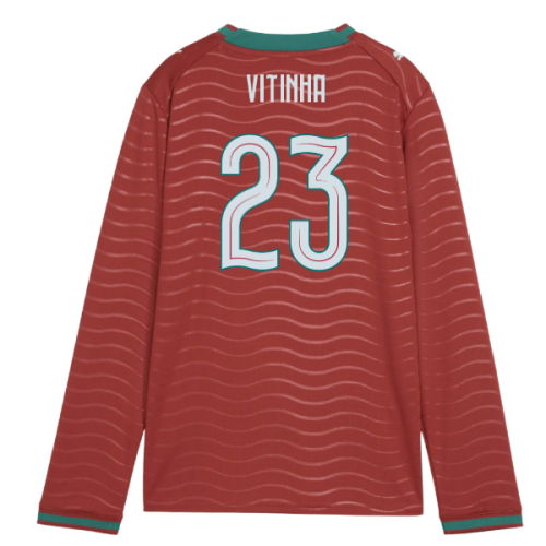 2026-2027 Portugal Long Sleeve Home Shirt (Kids) (Vitinha 23)