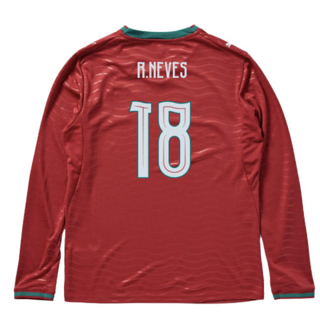 2026-2027 Portugal Long Sleeve Home Shirt (R.Neves 18)