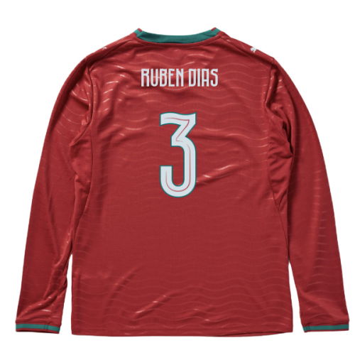 2026-2027 Portugal Long Sleeve Home Shirt (Ruben Dias 3)
