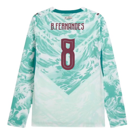 2026-2027 Portugal Long Sleeves Away Shirt (B.Fernandes 8)