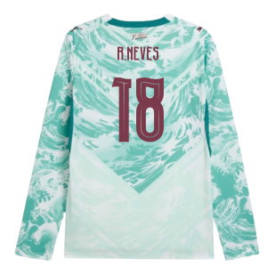 2026-2027 Portugal Long Sleeves Away Shirt (R.Neves 18)