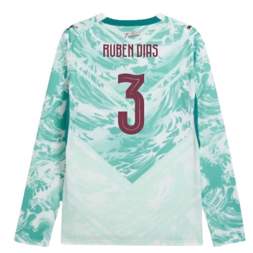 2026-2027 Portugal Long Sleeves Away Shirt (Ruben Dias 3)