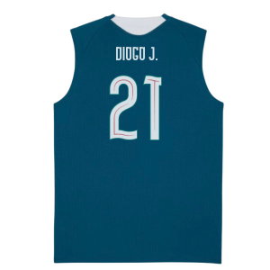2026-2027 Portugal Sleeveless Training Jersey (Ocean Tropic) (Diogo J. 21)