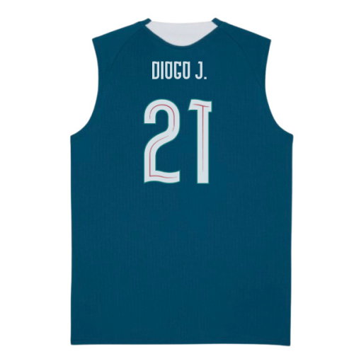 2026-2027 Portugal Sleeveless Training Jersey (Ocean Tropic) (Diogo J. 21)