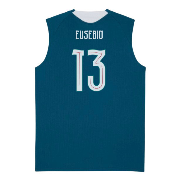 2026-2027 Portugal Sleeveless Training Jersey (Ocean Tropic) (Eusebio 13)
