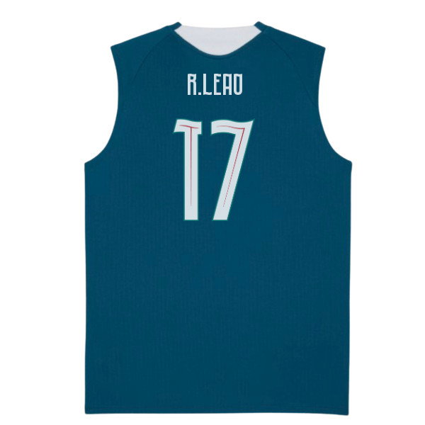 2026-2027 Portugal Sleeveless Training Jersey (Ocean Tropic) (R.Leao 17)