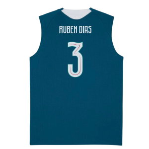 2026-2027 Portugal Sleeveless Training Jersey (Ocean Tropic) (Ruben Dias 3)
