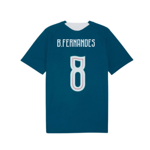 2026-2027 Portugal Training Jersey (Ocean Tropic) (B.Fernandes 8)