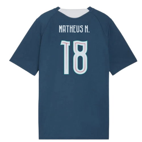 2026-2027 Portugal Training Jersey (Ocean Tropic) - Kids (Matheus N. 18)