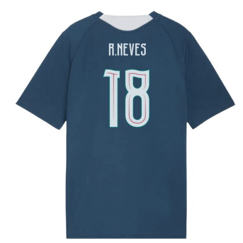 2026-2027 Portugal Training Jersey (Ocean Tropic) - Kids (R.Neves 18)