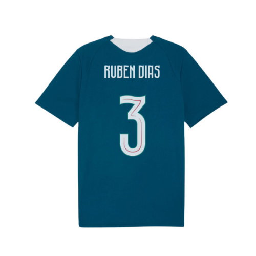 2026-2027 Portugal Training Jersey (Ocean Tropic) (Ruben Dias 3)
