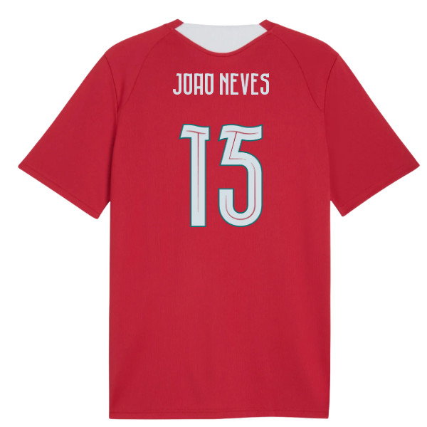 2026-2027 Portugal Training Jersey (Red) (Joao Neves 15)