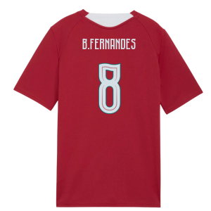 2026-2027 Portugal Training Jersey (Red) - Kids (B.Fernandes 8)