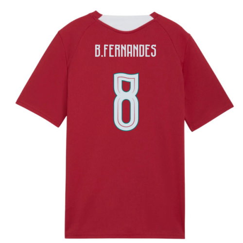 2026-2027 Portugal Training Jersey (Red) - Kids (B.Fernandes 8)