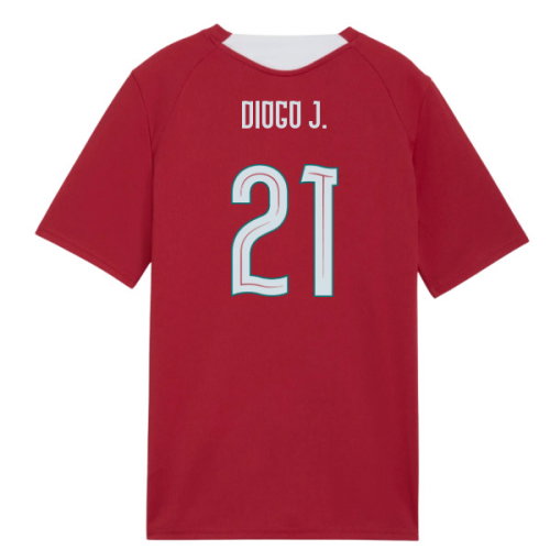 2026-2027 Portugal Training Jersey (Red) - Kids (Diogo J. 21)