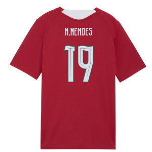 2026-2027 Portugal Training Jersey (Red) - Kids (N.Mendes 19)