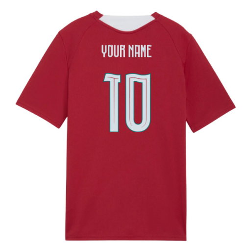 2026-2027 Portugal Training Jersey (Red) - Kids (Your Name)