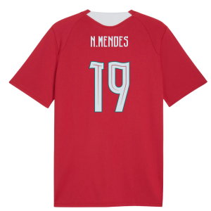 2026-2027 Portugal Training Jersey (Red) (N.Mendes 19)