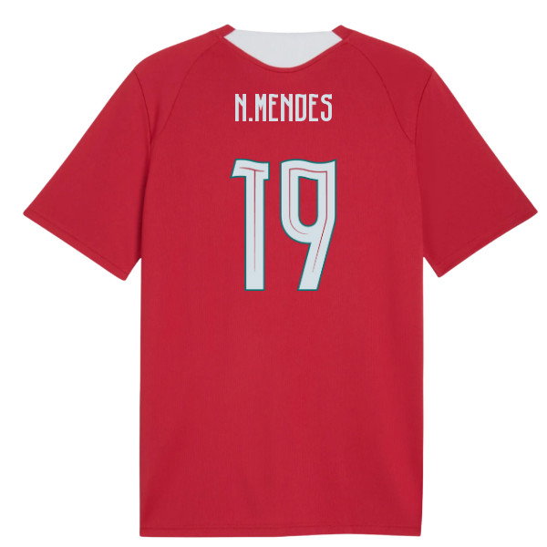2026-2027 Portugal Training Jersey (Red) (N.Mendes 19)